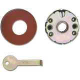 HEWI Drckerrosetten innen 305.20R - Polyamid, rubinrot