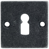 H�RTNAGL Schl�sselrosette eckig BB- HALL u. S�ll, 52x 52, verz. schwarz passiv.
