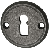 HRTNAGL Zylinderrosette PZ,  50 mm, Hhe 3 mm, verzinkt schwarz