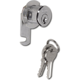 Zylinder-Hebelschloss Holzmontage verschiedensperrend, Messing