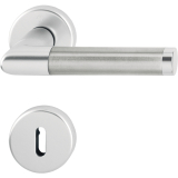 HOPPE Drckergt. AMSTERDAM - auf Ros. BB, 37 - 47, silber eloxiert/Edelstahl