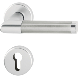 HOPPE Drckergt. AMSTERDAM - auf Ros. PZ, 37 - 47, silber eloxiert/Edelstahl