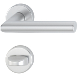 HOPPE Drckergt. AMSTERDAM - auf Ros. WC, 37 - 47, silber eloxiert