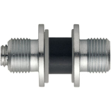 HOPPE Befestigungszubeh�r paarweise Glas, BS-701/B, TS 8-13mm, Stahl verz.