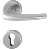 HOPPE Dr�cker DENVER auf Dr�ckerrosette PZ, Edelstahl