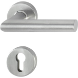 HOPPE SH - Drckerhalbgt. AMSTERDAM - zu SH-Knopflangschild, PZ, EdSt. matt