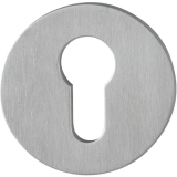 HOPPE Zylinderrosette flach mit Sttznocken rund PZ, Edelstahl