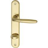 HOPPE Drckergt. ROISSY - auf LS WC90, TS40 - 45, Re, Messing poliert