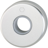 HOPPE Drckerrosette, 52 x 18, Edelstahl