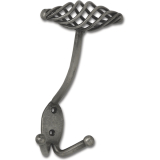 Huthaken Cage Breite 90 mm, Hhe 160 mm, Stahl altzinn antik