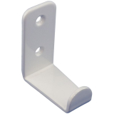 Mantelhaken Amenti Breite 25 mm, Hhe 54 mm, Stahl wei