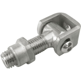 Anschweiband zweidimensional verstellbar, Stahl blank/verzinkt M 20