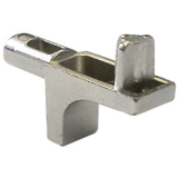 Steckbodentrger K-LINE - 2 Zapfen, Bohr  5 mm, Zamak vernickelt