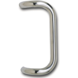 MARCHESI Stangengriff 4520 - gebogen, 382mm, LA. 350mm, M8, Edst. matt