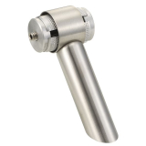 KWS Mittelst�tze RS - schr�g 45�, Rundrohr, f. Au�en � 35mm, Edst.