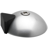 Bodent�rpuffer - Bodenpl. � 60 mm, Anschlagh. 17 mm, silber eloxiert