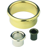 Kabeldurchgang rund, Einbau  50 mm, Messing poliert