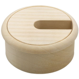 Kabeldurchgang rund, Holz, Ahorn roh