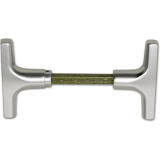 Kipptorschloss-Griffpaar, VK 9 mm, TS 40 - 50 mm, silber eloxiert