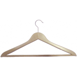 Kleiderb�gel Unut 2 drehbar, mit gerilltem Hosensteg, Buche lackiert