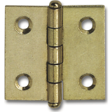 Knopfscharnier - leichte Ausfhrung 60x50x1 mm, Stahl vermessingt
