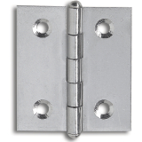 Knopfscharnier - leichte Ausfhrung 50x40x0,9 mm, Edelstahl