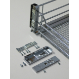 VAUTH-SAGEL Frontbefestigung, Stahl silberfarbig RAL 9006