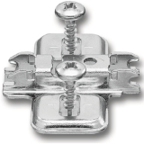 BLUM CLIP Kreuzmontageplatte, vorm. Spax-Schrauben, HV: Langloch, Distanz 0 mm