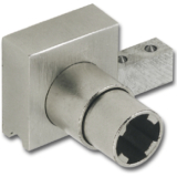 HEKNA Nr.2 515 Zylinder-Laufschuhschloss Profil ohne Glasnut, matt