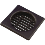 SECOTEC Lftungsgitter Kunststoff zum Einbohren braun 43X43 mm SB-2 BL2