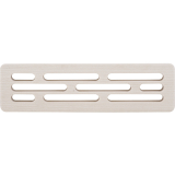 Lftungsgitter Holz - versetzte Lochung Lnge 800 mm, Breite 120 mm, Eiche roh