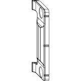 MACO Anpressverschluss verdeckt, Rahmenteil, Eurofalz FT30 13V, grau (367510)