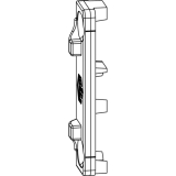 MACO Anpressverschluss verdeckt, Flgelteil 9V, ohne Beschlagsnut (220220)