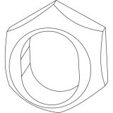 MACO Aufsteckhlse f. 3-flg. Fenster f. Verschlusszapfen (94031)