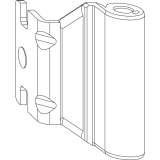 MACO Bandwinkel aufschraubbar 12/20-13 mm, 120 kg, wei (206588)