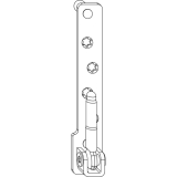 MACO Ecklager 180 kg PVC, 12/20 mm, Tragezapfen 9 mm, wei, links (212541)