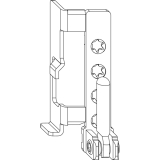 MACO Ecklager AS fr Ecklagerbnder mit V, 12/18 mm, links, silber (54691)