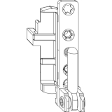 MACO Ecklager DT, 12/18 mm, links, 130 kg, wei (207913)