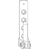 MACO Ecklager PVC, mit 3 mm Positionszapfen, 100 kg, wei (206802)