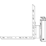MACO Ecklagerband DT mit V, 12/18- 9 mm, rechts, silber (54710)