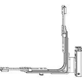 MACO MM Ecklagerband DT mit V, EH, 1iS, 12/18-13 mm, rechts, silber (206276)
