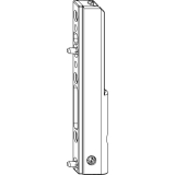 MACO Ecklagerband PVC, mit 3 mm Positionszapfen, 120 kg, silber (52478)