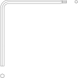 MACO Einstellschlssel f. i.S.-Zapfen u. Schlieteile, TX15, ISK 4 mm (43647)