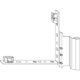 MACO Falzecklagerband PVC/AS, 12/20-13 mm, links, ohne V, silber (54893)