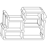 MACO Fiber-Therm Grundk�rper Verbreiterungsverbinder 140 mm, silber (455125)