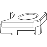 MACO Hubbegrenzung 90, aufschraubbar, Zinkdruckguss silber (357081)