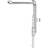 MACO MM Eckumlenkung senkrecht 1 iS, verlngerbar, mit langem Zapfen (209881)