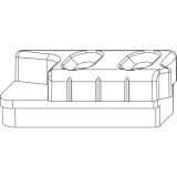 MACO MM Hebeteil f. gegen�berliegende Beschlagsnut links (355924)