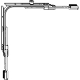 MACO MM Eckumlenkung f�r Schr�gfenster 1 iS (222212)