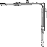 MACO MM Eckumlenkung fr SFG 2-flg, Drehfenster, 1iS und Schlieteil (209611)